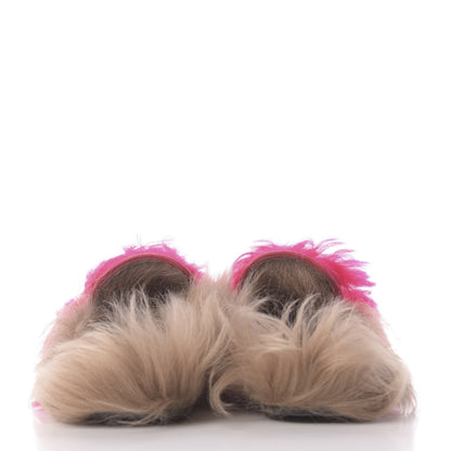 Gucci Merino Wool Womens Princetown Slippers 37.5 Raspberry Lipstick Natural 7 of 10