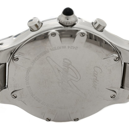 Cartier Stainless Steel 38mm Must de 21 Chronoscaph Quartz Watch Black 4 of 5