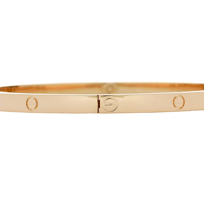 Cartier 18K Yellow Gold Small LOVE Bracelet 18 5 of 8