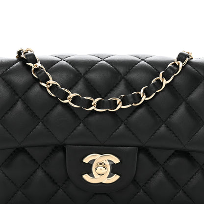 Chanel Lambskin Quilted Mini Rectangular Flap Black 8 of 10