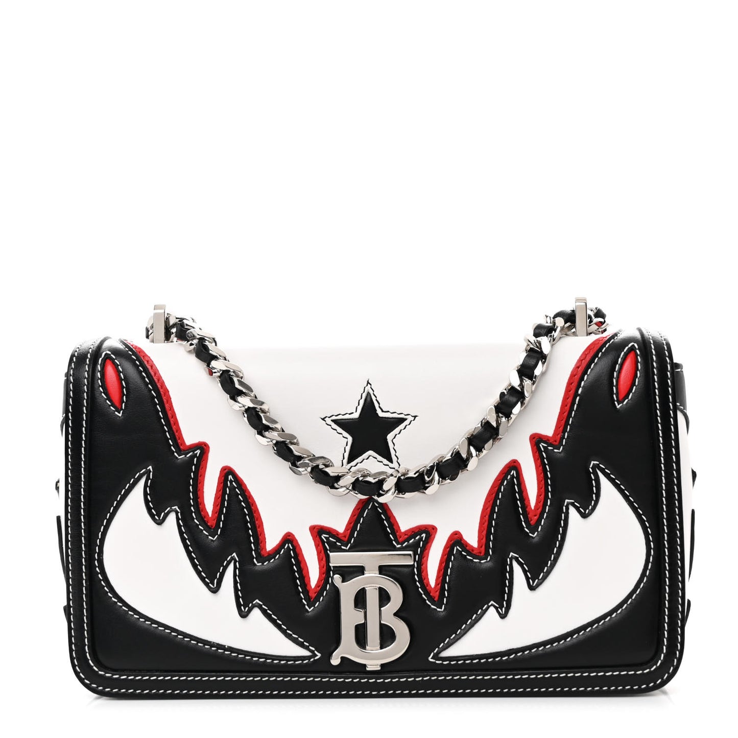 Calfskin Lola Bag White Multicolor