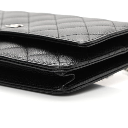 Chanel Caviar Quilted Wallet On Chain WOC Black 12 of 13