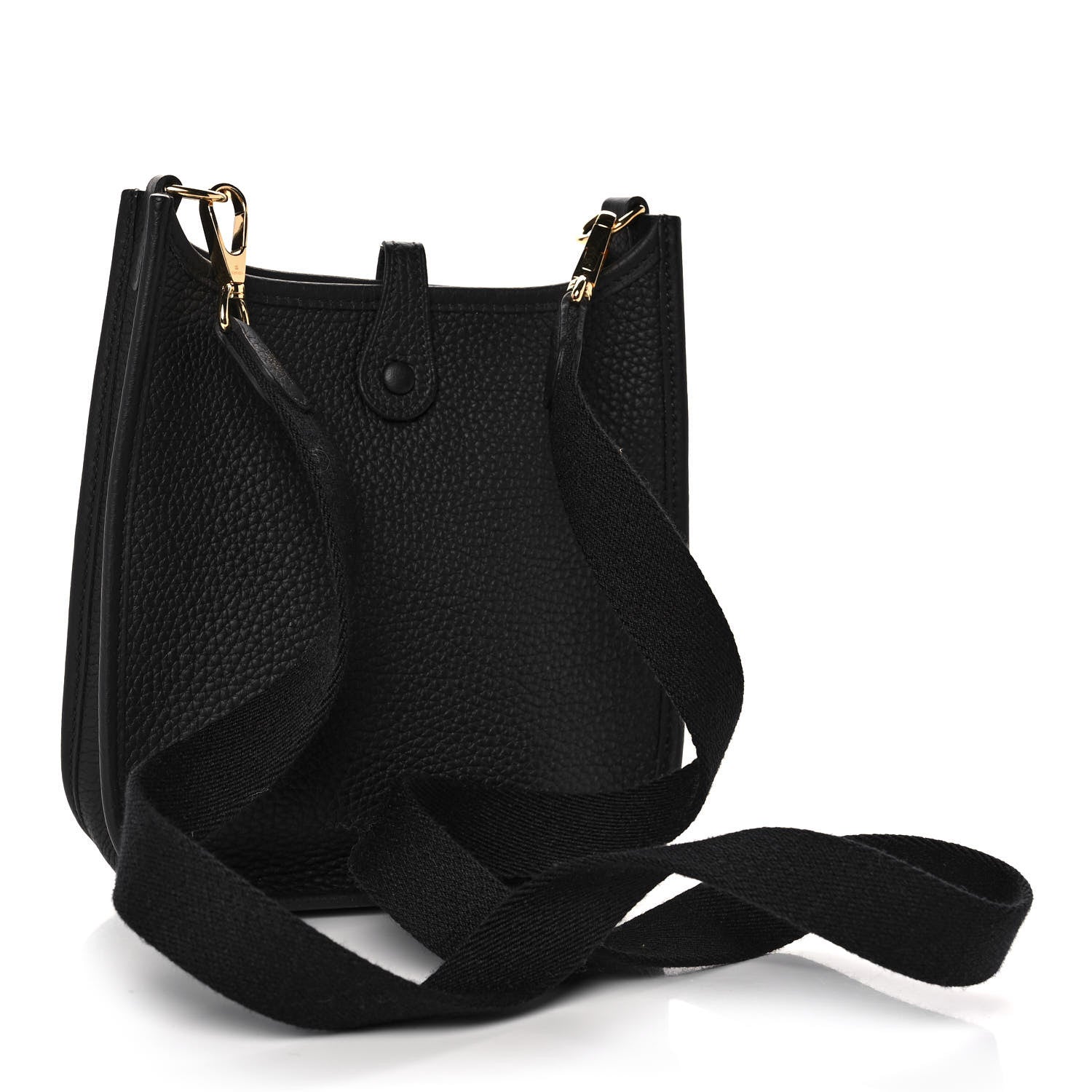Hermes Taurillon Clemence Evelyne TPM Black 3 of 11