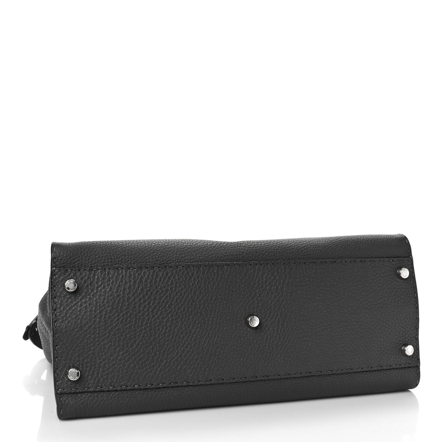 Cuoio Romano Selleria Bi-Color Large Peekaboo Iconic Satchel Asfalto Latte