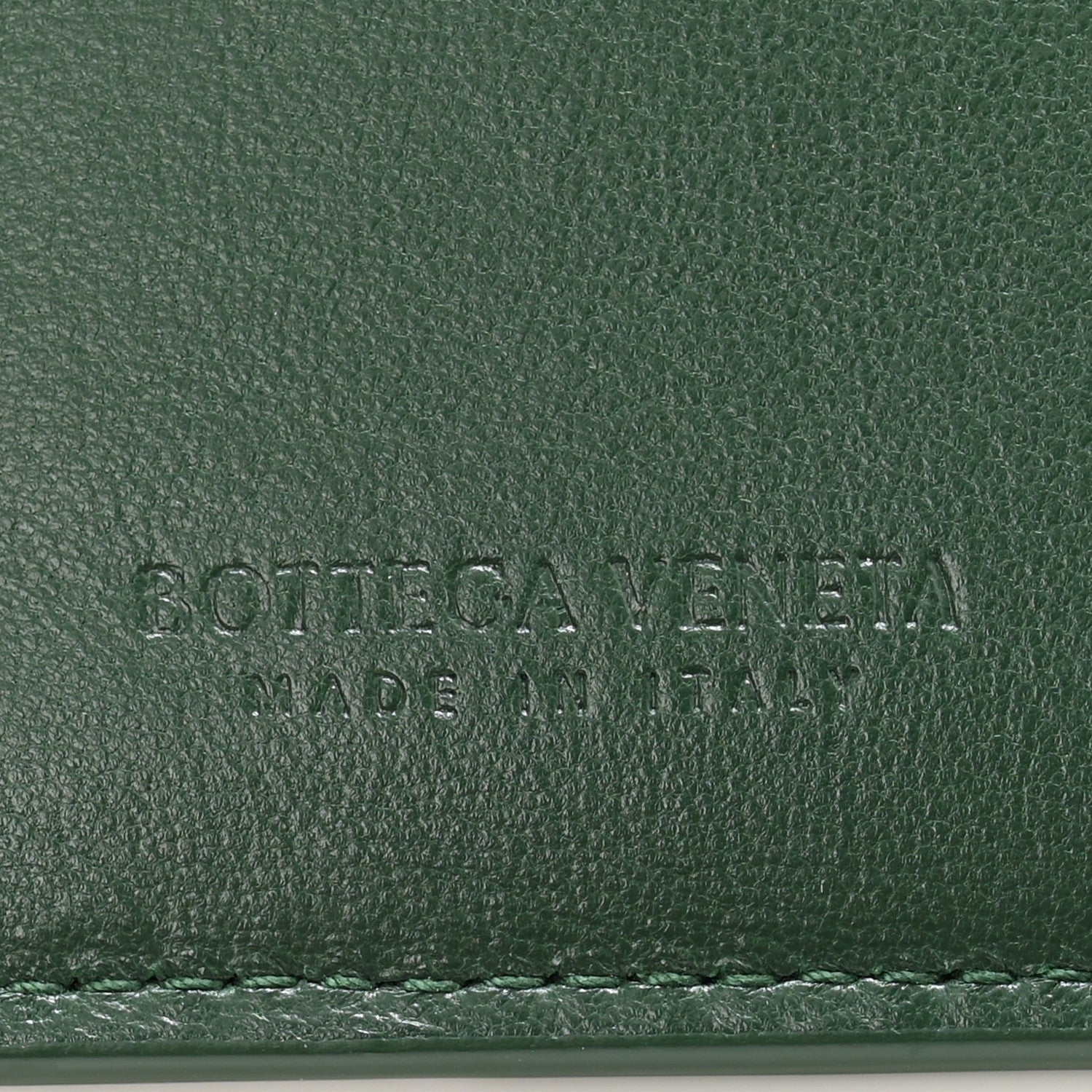 Bottega Veneta Nappa Intreccio Cassette Credit Card Holder Green 6 of 8