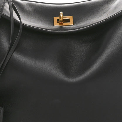 Balenciaga Natural Smooth Calfskin Small Rodeo Top Handle Handbag Black 9 of 11