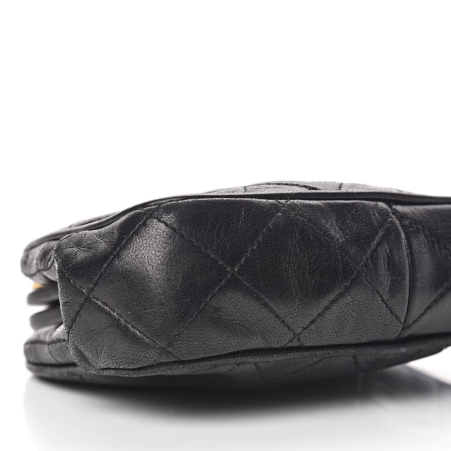 Chanel Lambskin Quilted CC Small Kisslock Evening Bag Black 10 of 12