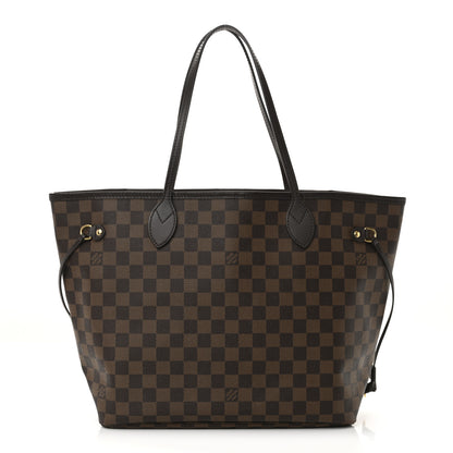 Louis Vuitton Damier Ebene Neo Neverfull MM Rose Ballerine 1 of 13