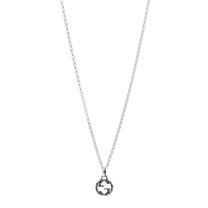 Gucci Sterling Silver Small Interlocking G Pendant Necklace 1 of 4