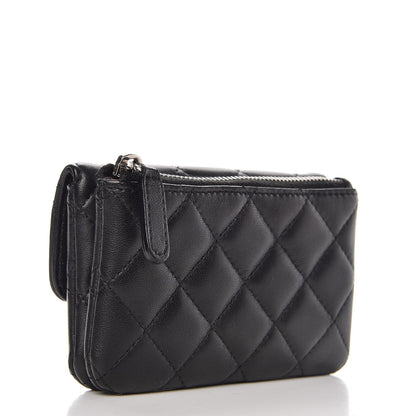 Chanel Lambskin Quilted Coin Purse Black 3 of 9