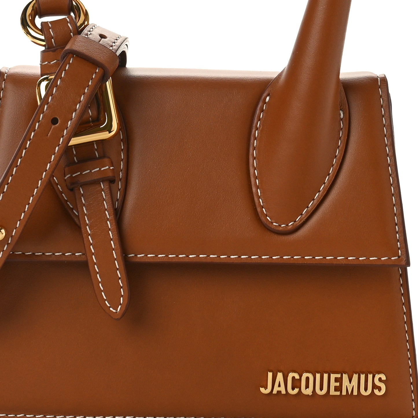 Smooth Calfskin Le Chiquito Boucle Moyen Brown