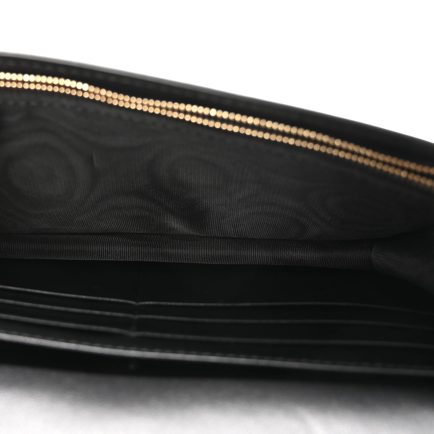 Calfskin GG Matelasse Chain Wallet Black