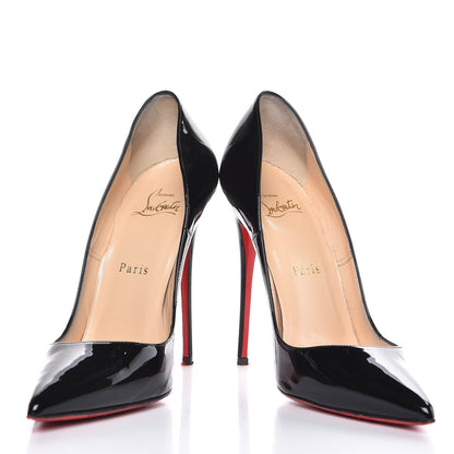 Christian Louboutin Patent So Kate 120 Pumps 38 Black 5 of 15