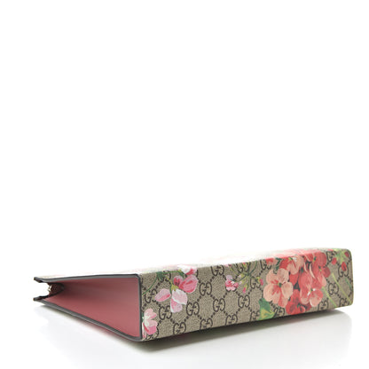 Gucci GG Supreme Monogram Blooms Large Cosmetic Case Beige Multicolor Dry Rose 4 of 9
