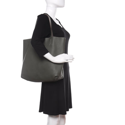 Hermes Taurillon Clemence Double Sens 36 Reversible Tote Etoupe Etain 2 of 16