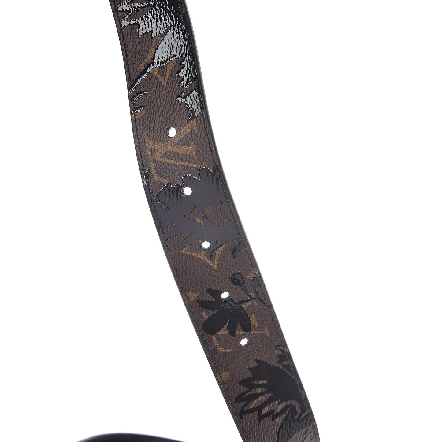 Monogram Blossom 35mm LV Twist Belt 80 32 Black