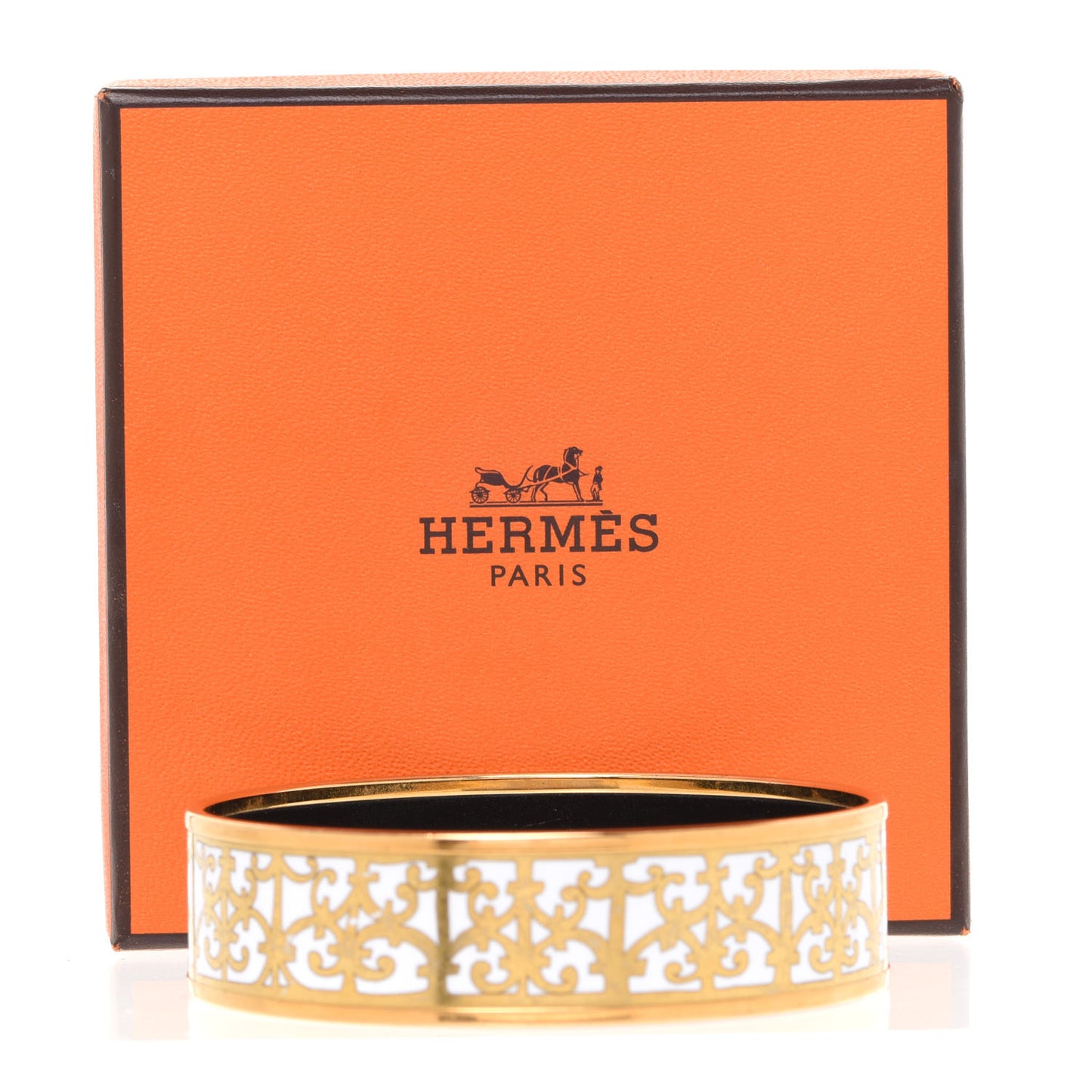 Enamel Printed Wide Balcons du Guadalquivir Bracelet 62 Gold