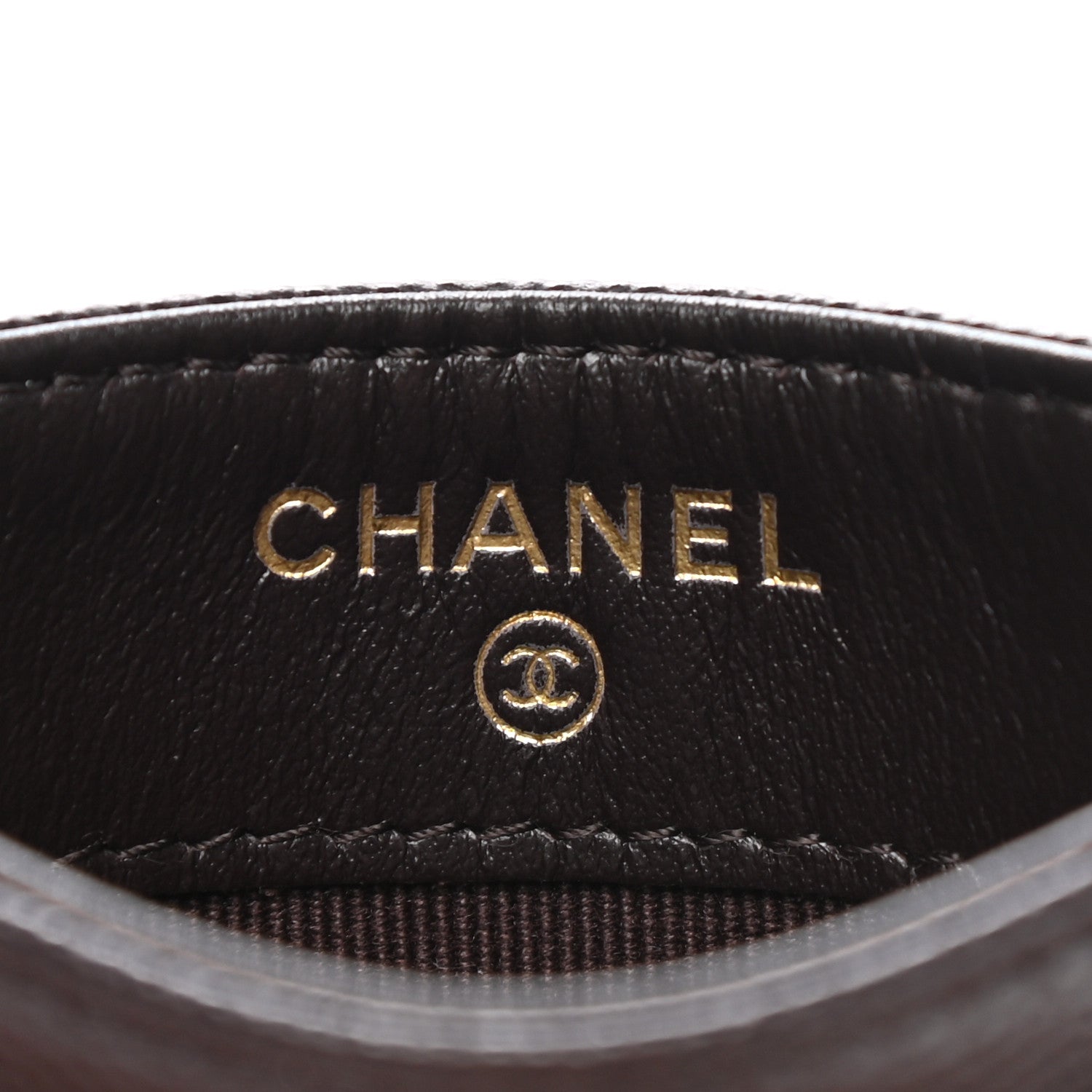 Chanel Caviar Quilted Card Holder Dark Brown 6 of 9