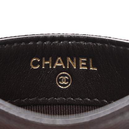 Chanel Caviar Quilted Card Holder Dark Brown 6 of 9