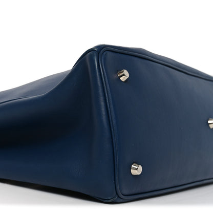 Christian Dior Smooth Calfskin Large Diorissimo Tote Blue 8 of 9
