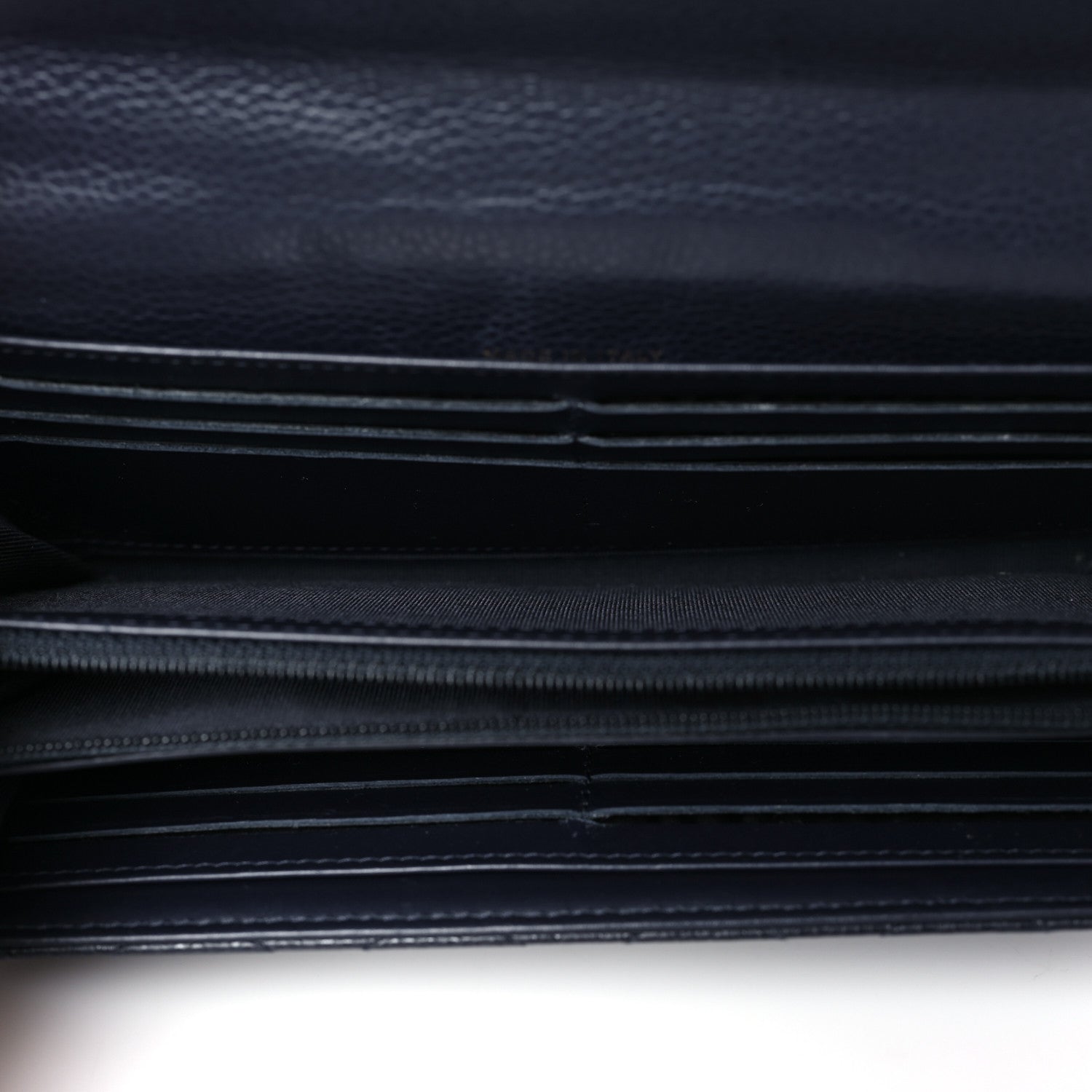 Chanel Caviar Quilted Large Gusset Flap Wallet Navy 5 of 8