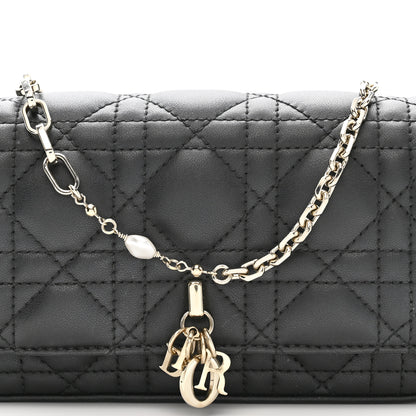 Christian Dior Lambskin Cannage Dior Talk Phone Pouch Black 8 of 10