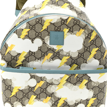 Gucci GG Supreme Monogram Lightning Childrens Backpack 8 of 10