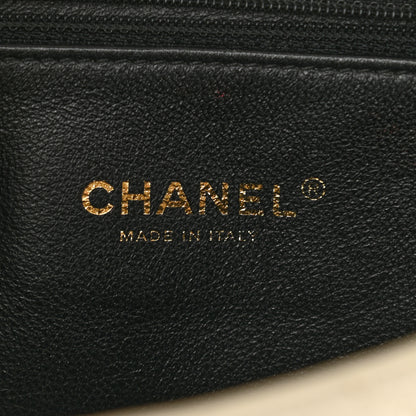 Chanel Caviar Quilted Small CC Filigree Flap White Black 6 of 14
