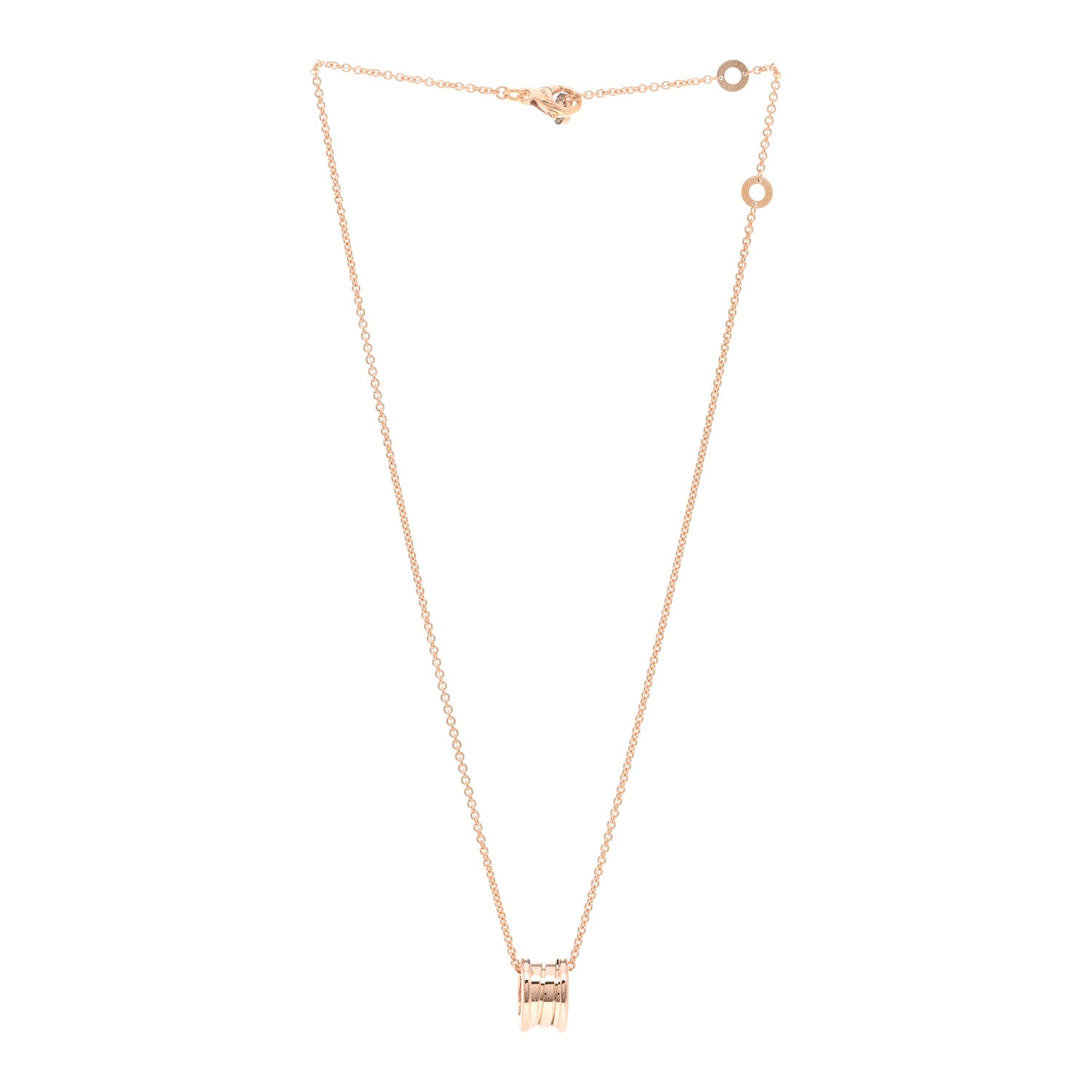 Bulgari 18K Rose Gold B.Zero1 Pendant Necklace 3 of 4