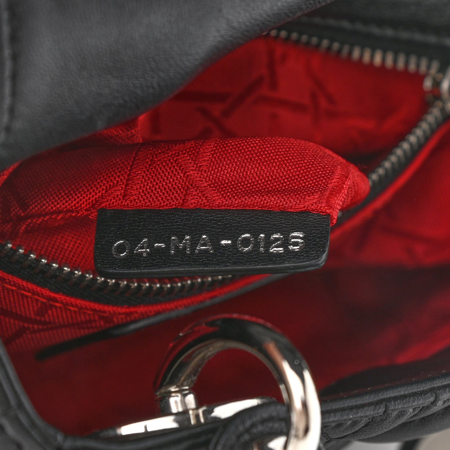 Christian Dior Lambskin Cannage Mini Lady Dior Black 7 of 12