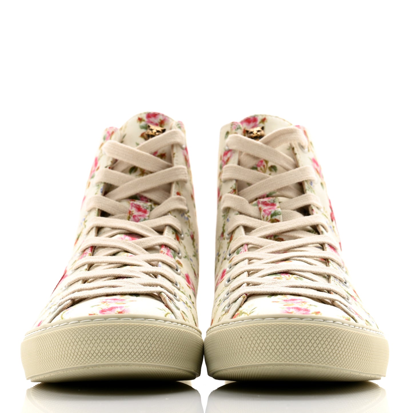 Canvas Romantic Print Major Blind For Love High Top Sneakers 38 Ivory