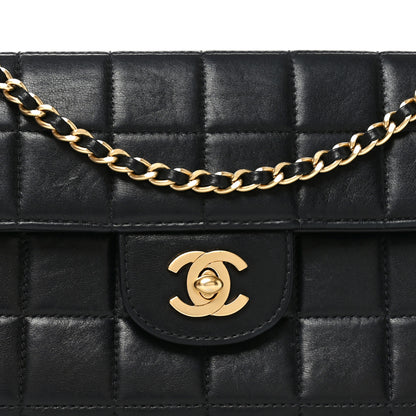 Chanel Lambskin East West Chocolate Bar Flap Black 8 of 10