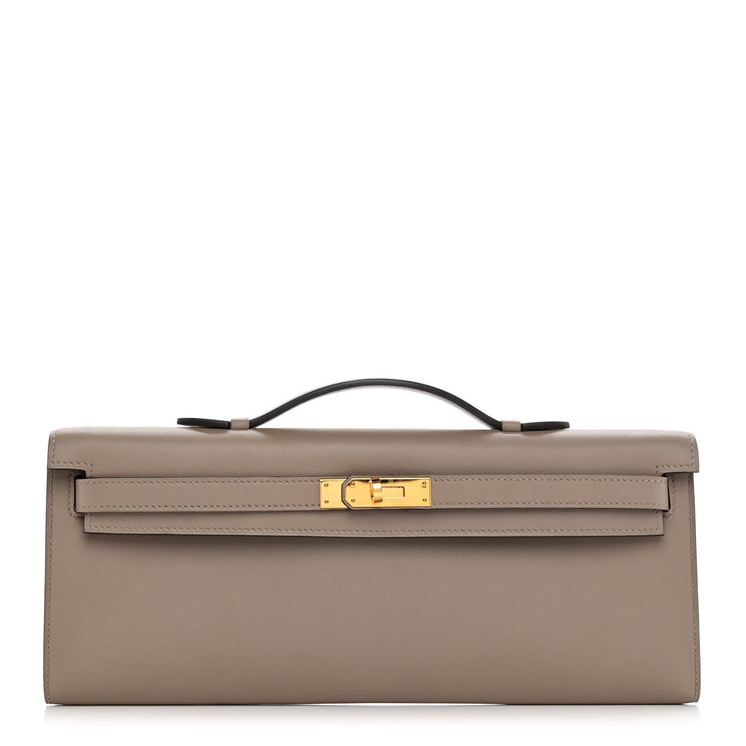 Hermes Swift Kelly Cut Clutch Pochette Gris Asphalt 1 of 10