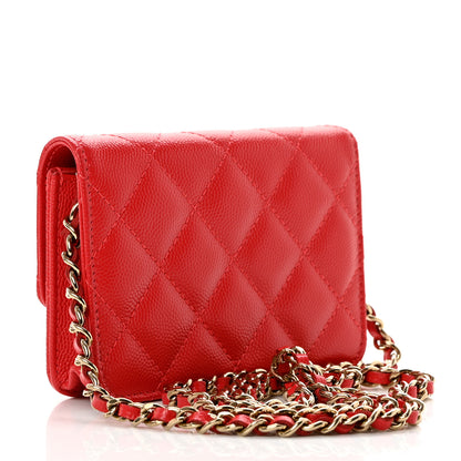 Chanel Caviar Quilted Mini Bag Red 3 of 9