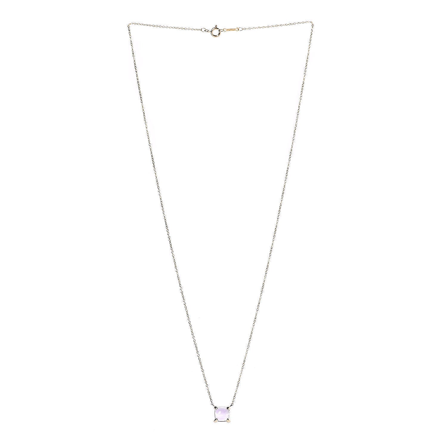 Tiffany 18K Yellow Gold Amethyst Paloma Picasso Sugar Stacks Pendant Necklace 3 of 6