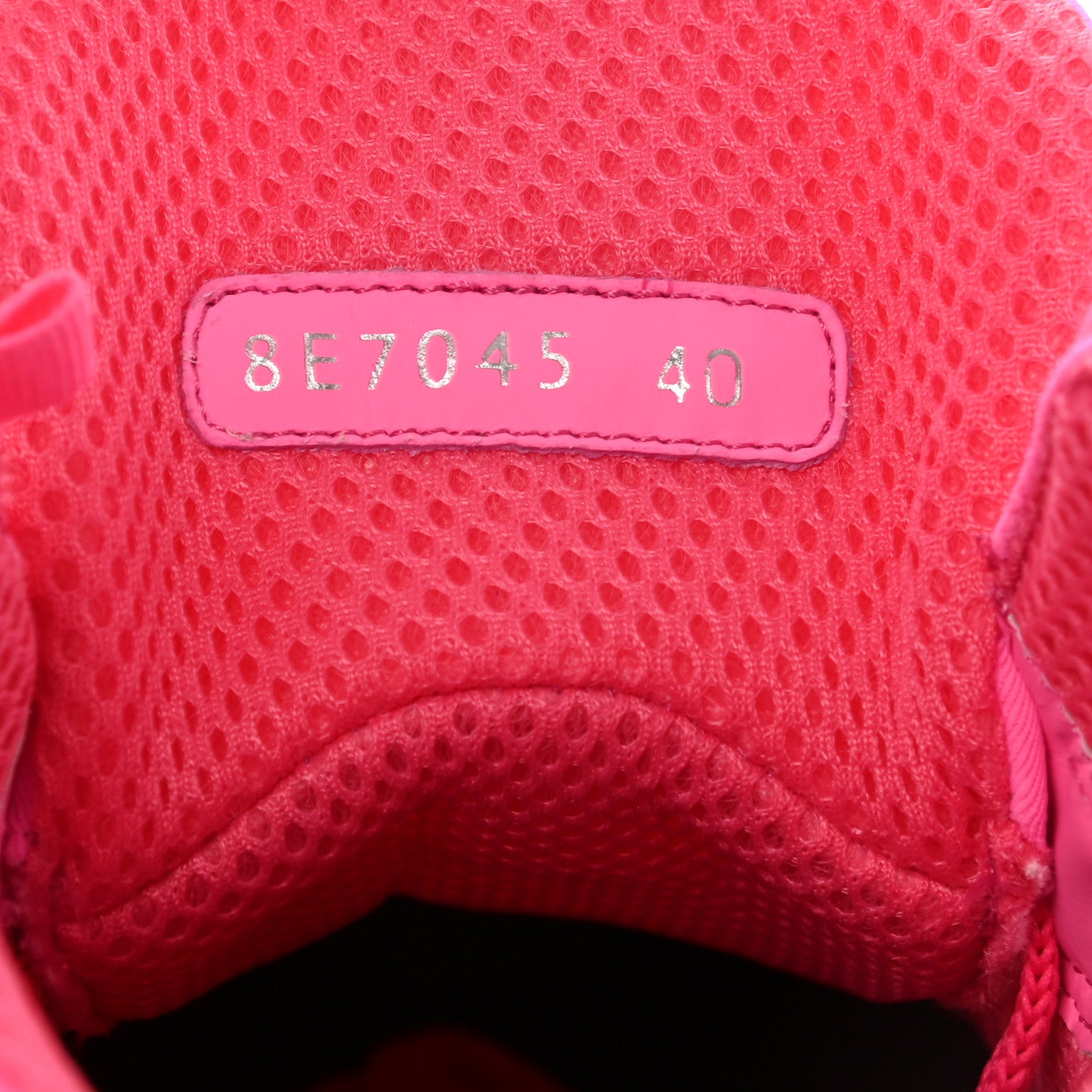 Fendi X NICKI MINAJ Lycra Macro FF Embossed Prints On High Top Sneakers 40 Pink 6 of 8