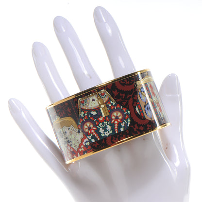 Hermes Enamel Printed Cachemire de Tamara Extra Wide Bracelet 70 2 of 5