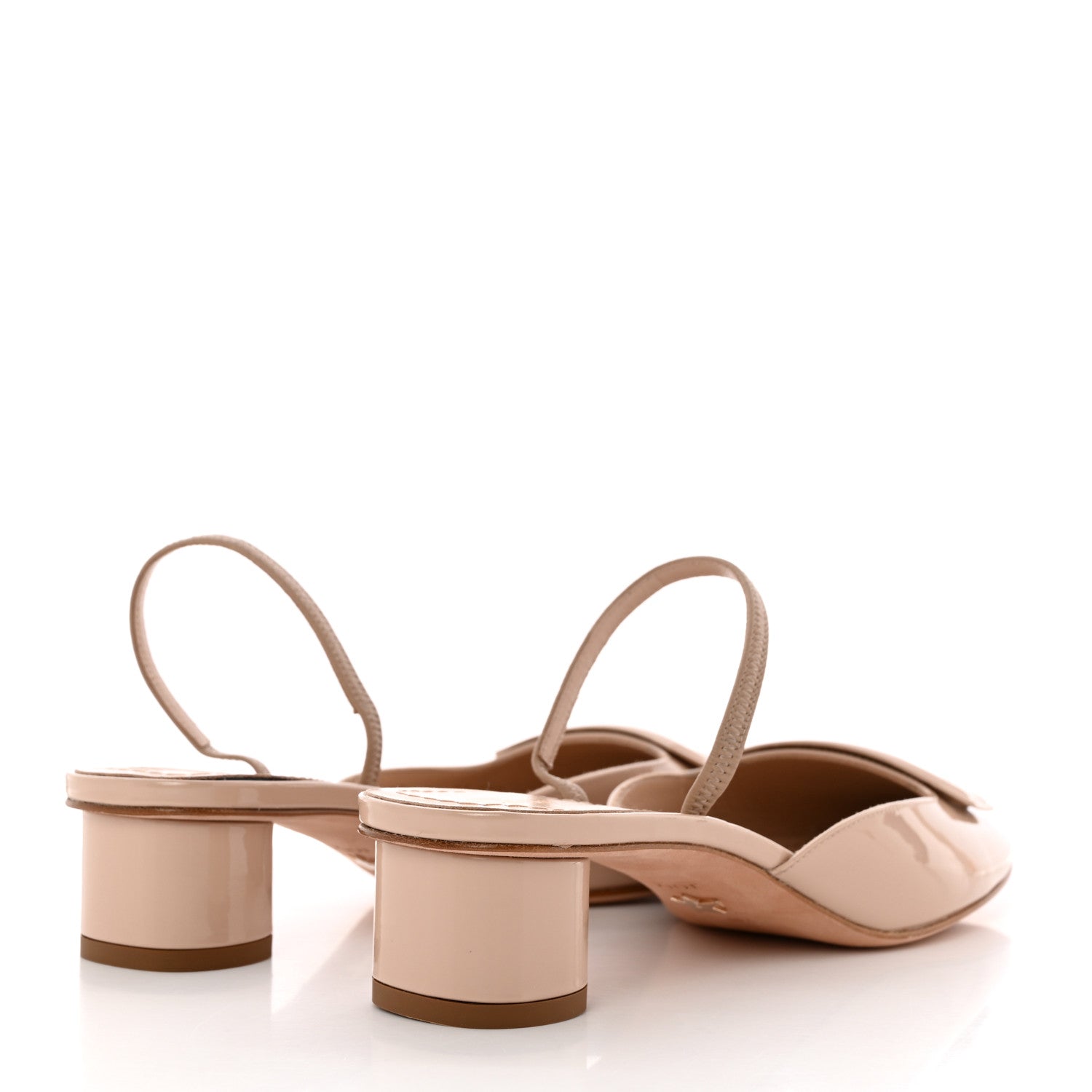 Christian Dior Patent Dior Day Slingback 35mm Pumps 38.5 Nude 4 of 11