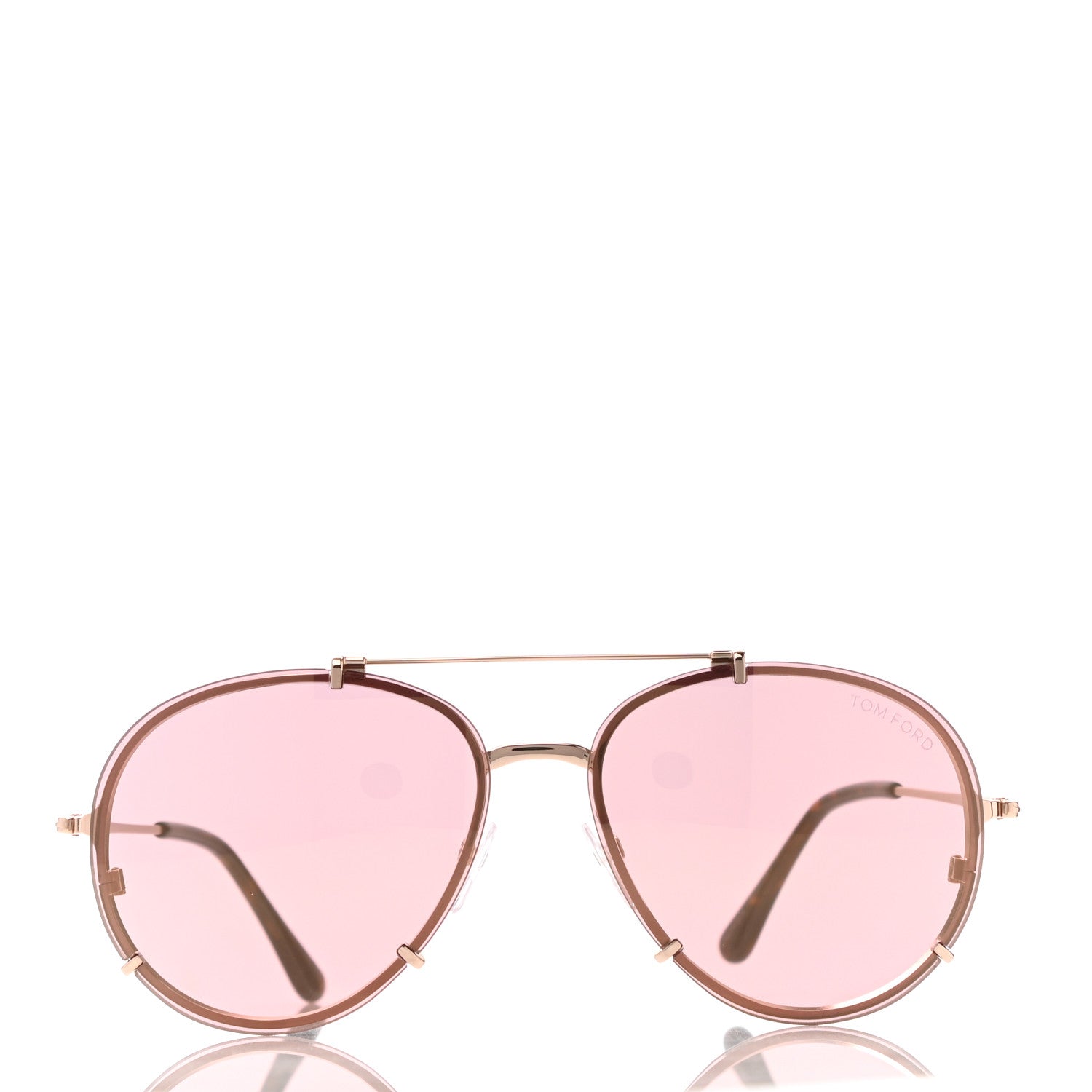 Tom Ford Oval Dickon Sunglasses TF 527 Pink 2 of 8