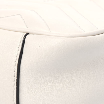 Gucci Calfskin Matelasse Mini GG Marmont Shoulder Bag White 17 of 24