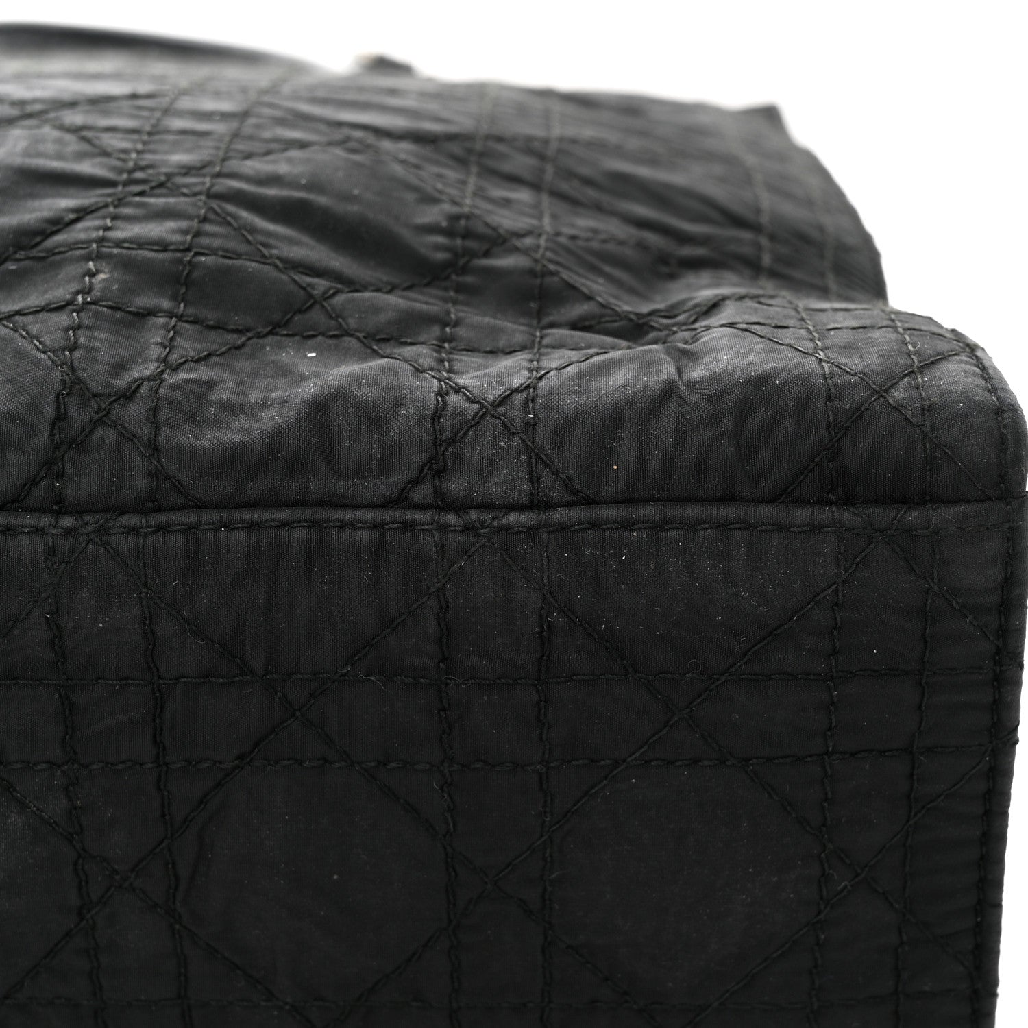 Christian Dior Nylon Cannage Large Tote Black 15 of 16
