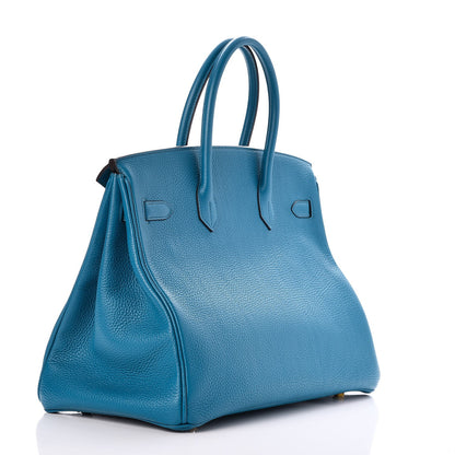 Hermes Togo Birkin 35 Bleu Izmir 3 of 32