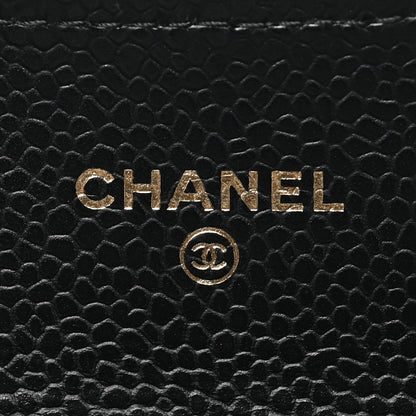 Chanel Caviar Quilted Flap Card Holder Wallet Black 6 of 11