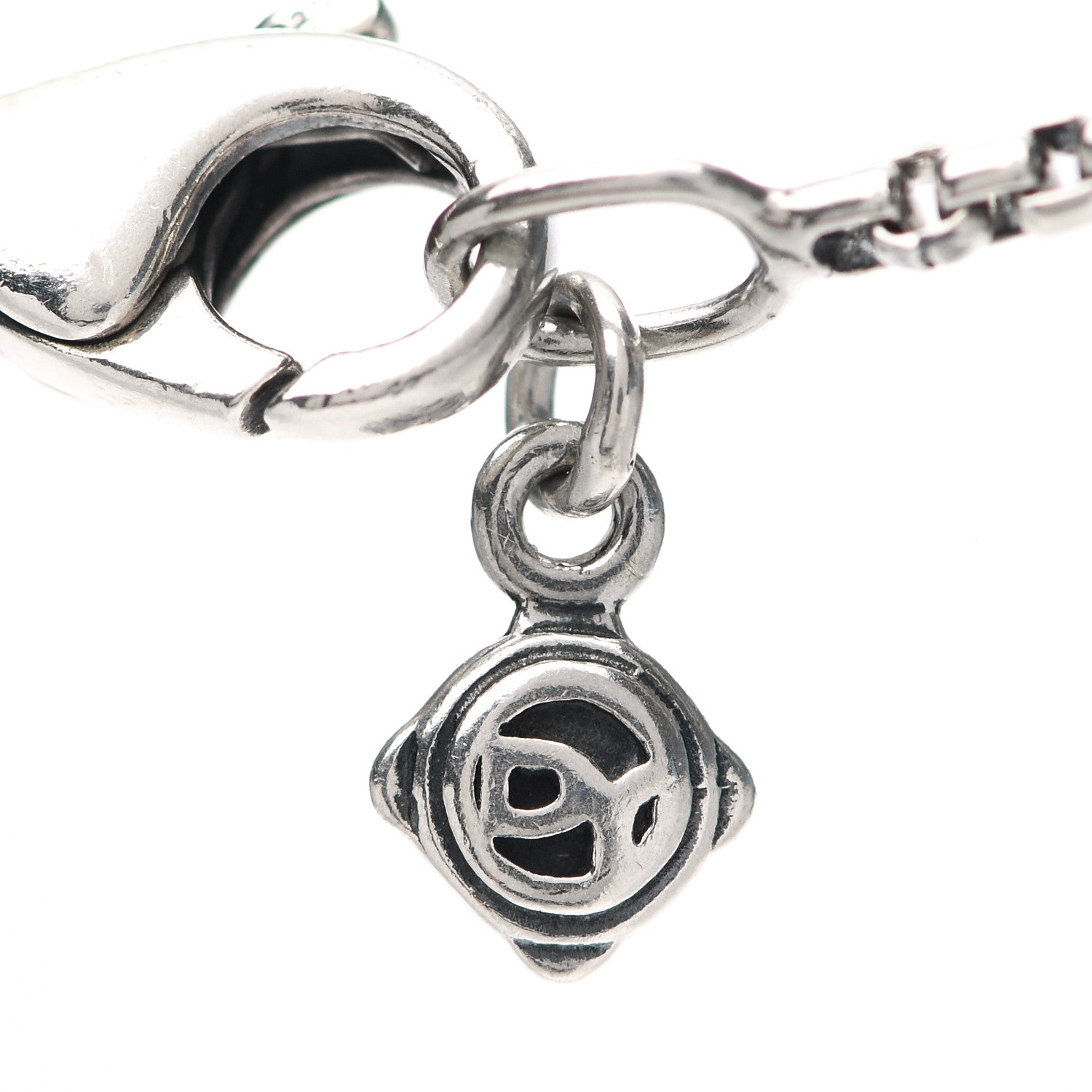 David Yurman Sterling Silver Diamond Prasiolite 8mm Petite Cerise Pendant Necklace 6 of 7