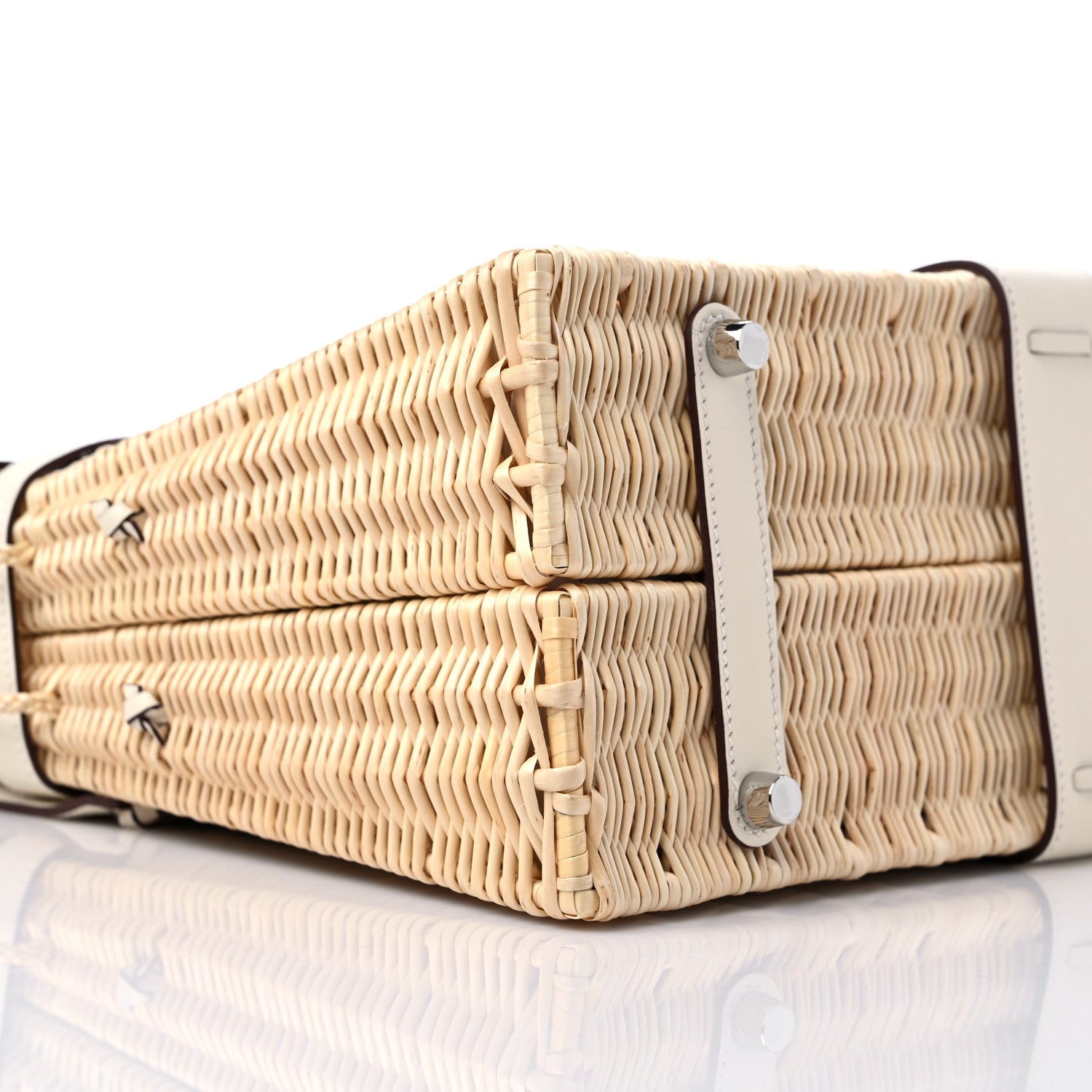 Hermes Wicker Swift Picnic Kelly 35 Naturel Nata 7 of 9