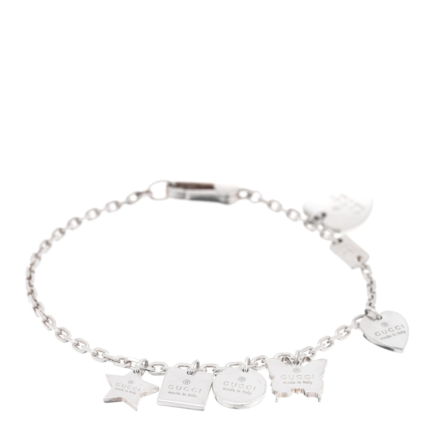 Sterling Silver Trademark Charm Bracelet