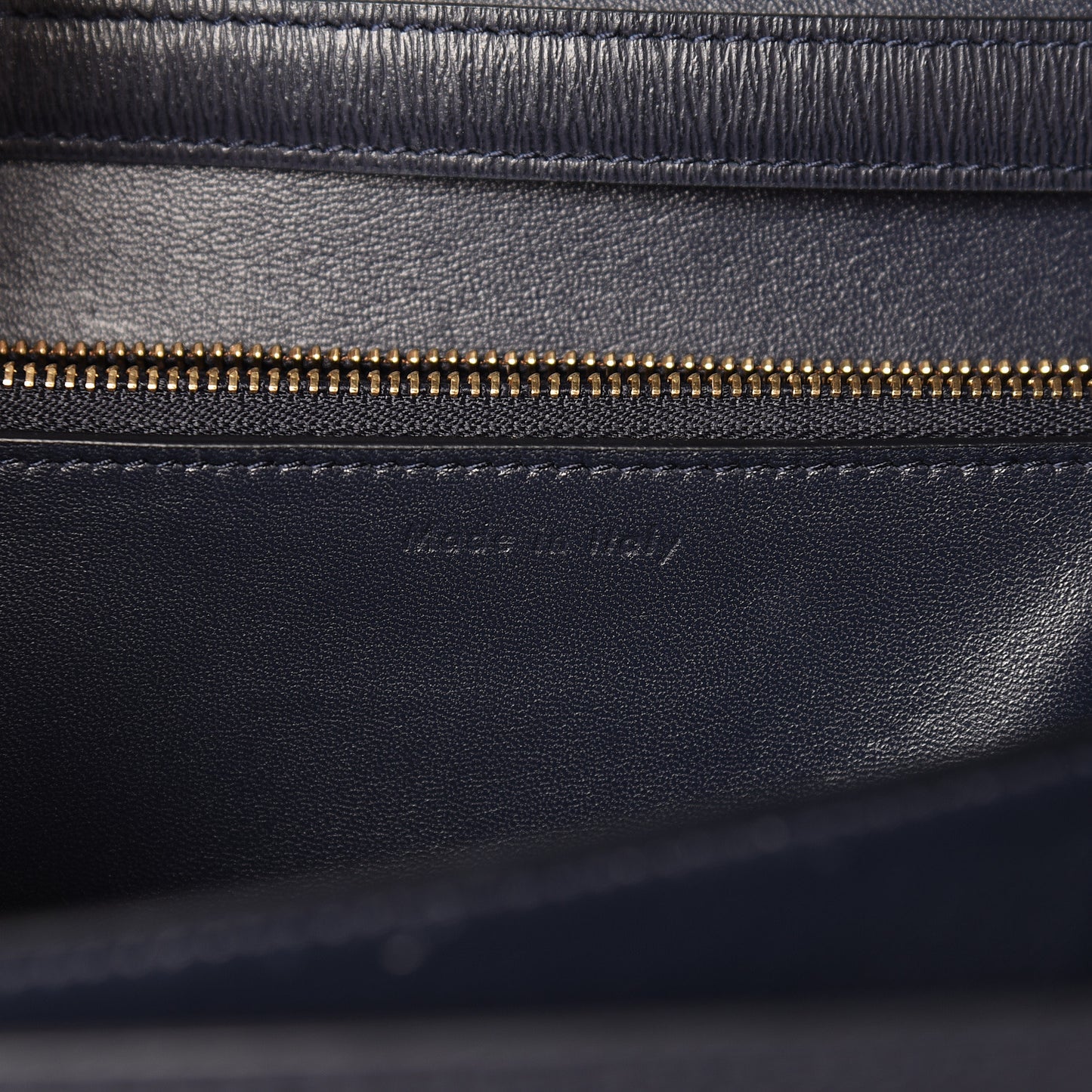 Liege Calfskin Medium Classic Box Flap Bag Dark Blue