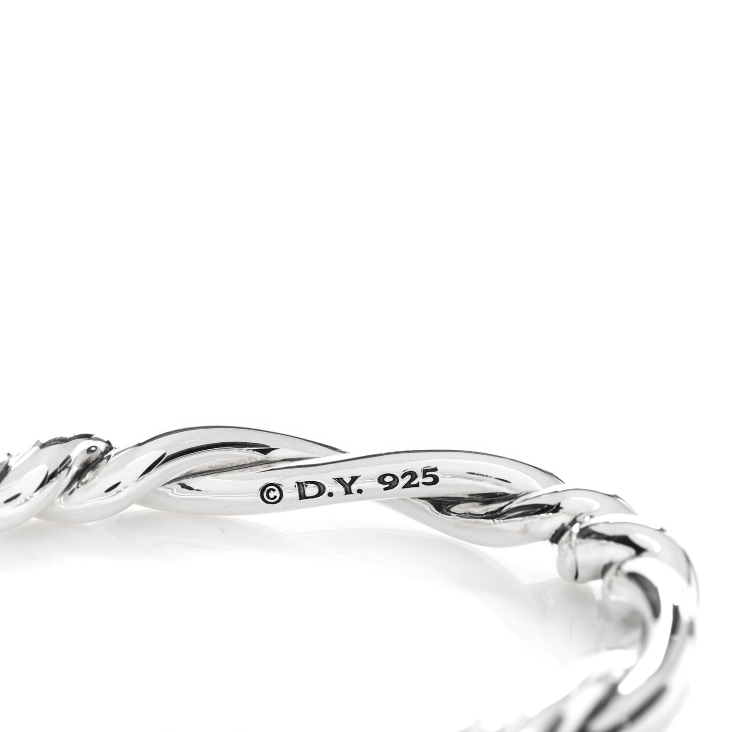 Sterling Silver Continuance Center Twist Bracelet