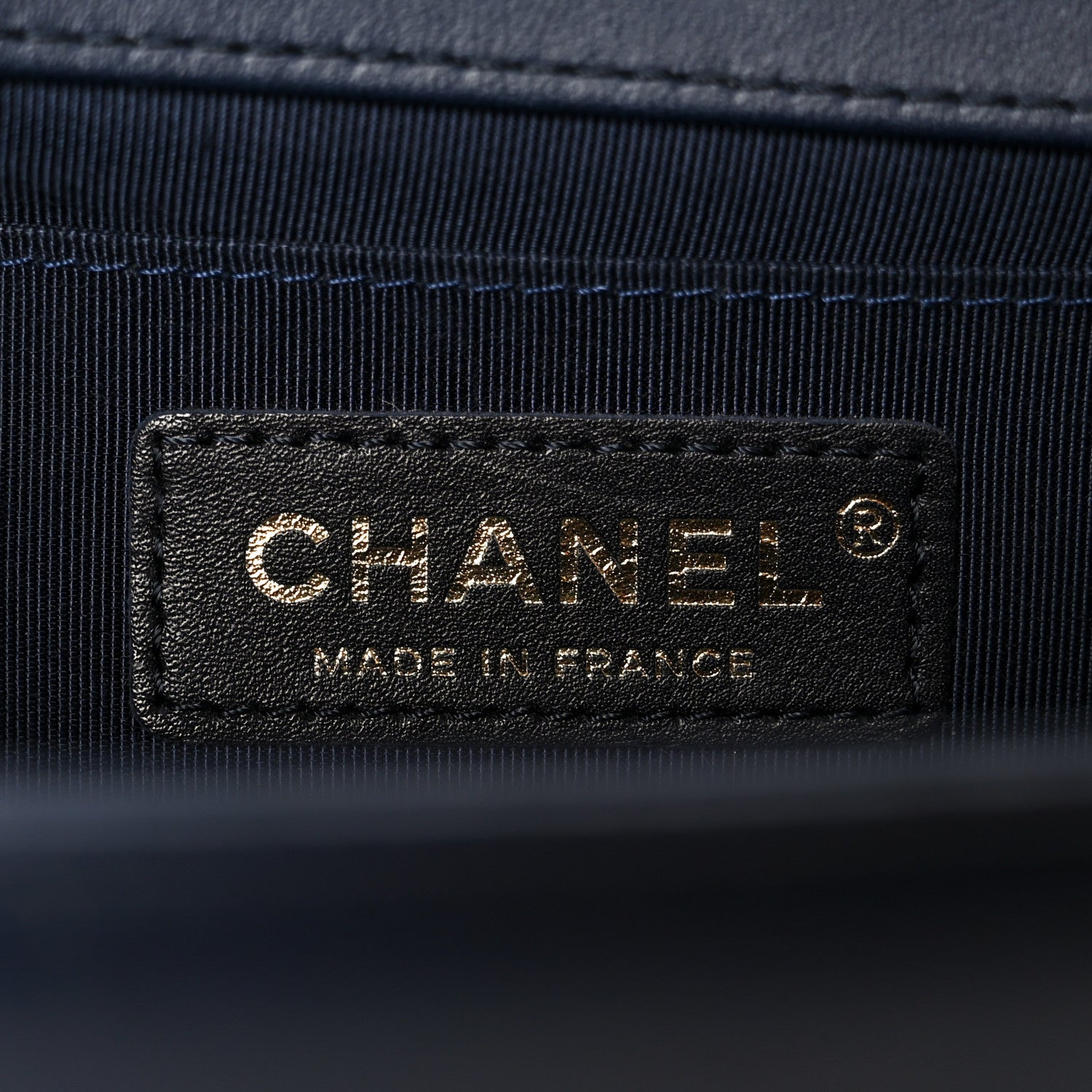 Chanel Lambskin Quilted Medium Boy Flap Dark Navy 6 of 10