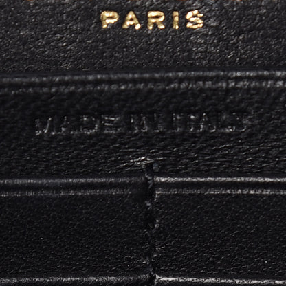 Saint Laurent Lambskin Matelasse Monogram Vicky Chain Wallet Black 9 of 14